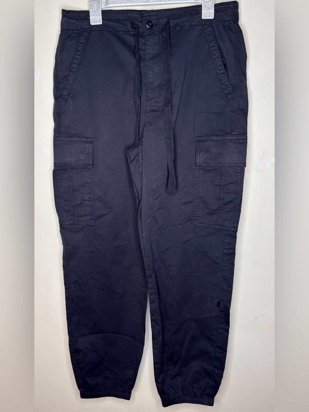 American Eagle Baggy Mom Black Jogger Pants - Super High Rise size 14